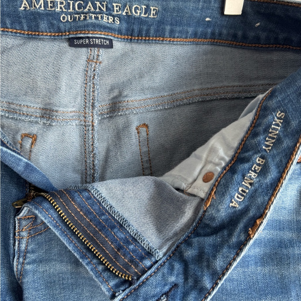 American Eagle Outfitters Blue Denim Bermuda Shorts